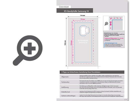 Product Bild standard-handyh__lle_f__r_samsung_s9__4_0-farbig_einseitig_bedruckt