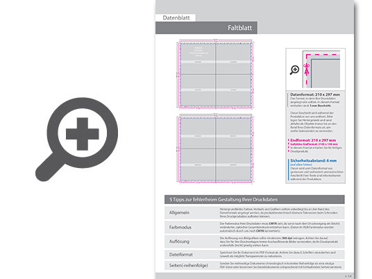 Product Bild faltblatt__gefalzt_auf_din_a6__vertikaler_2-bruch_kreuzfalz__8-seitig
