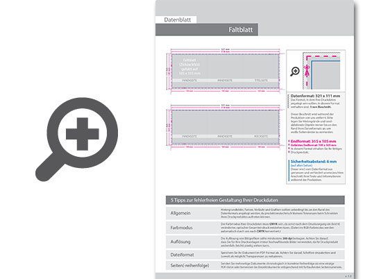 Product Bild faltblatt__gefalzt_auf_quadrat_10_5_cm_x_10_5_cm__vertikaler_zickzackfalz__6-seitig