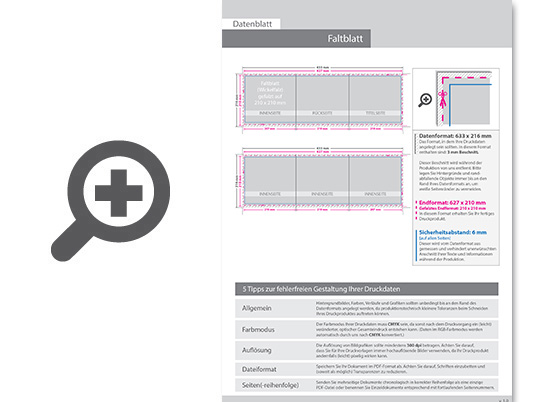 Product Bild faltblatt__gefalzt_auf_quadrat_21_0_cm_x_21_0_cm__vertikaler_wickelfalz__6-seitig