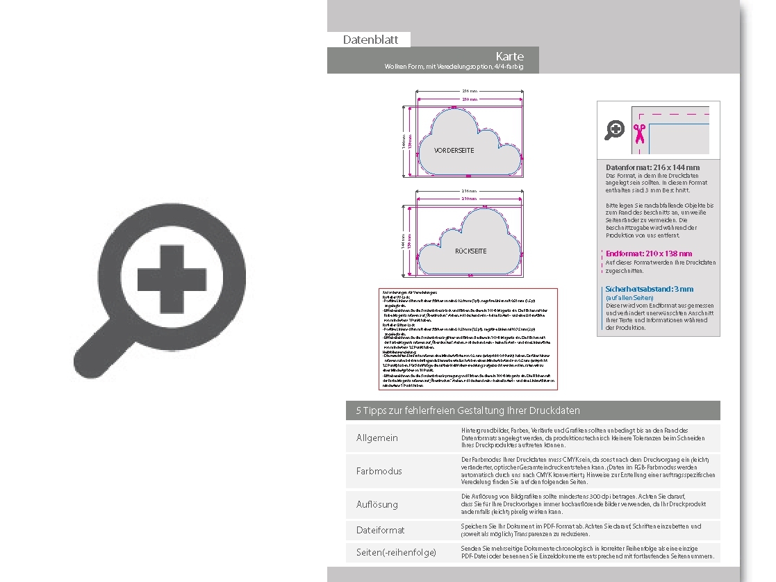 Product Bild osterkarten_stanzform_wolke_mit_partieller_uv-lack-veredelung